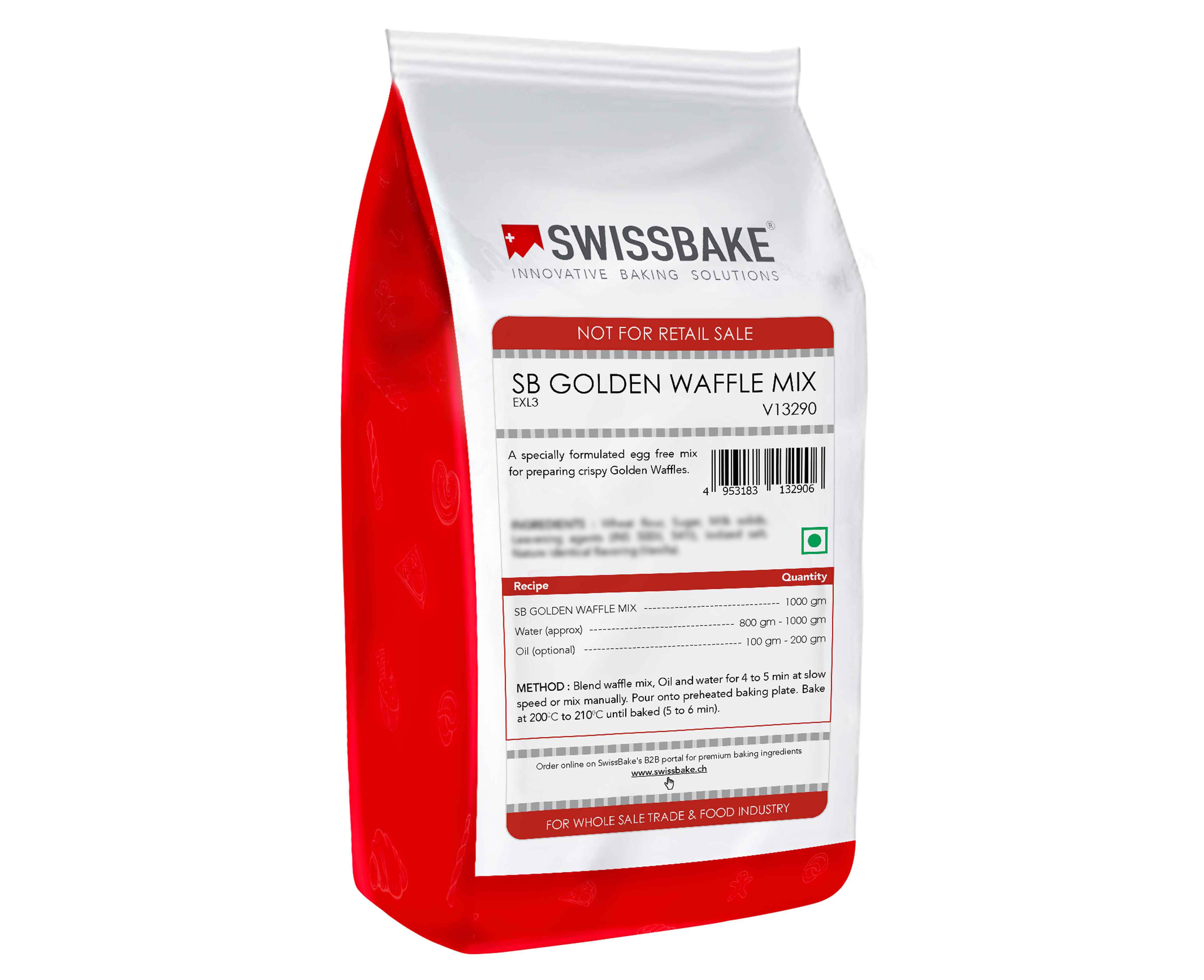 Belgian Waffle mix isfor preparing belgian style egg free waffles.